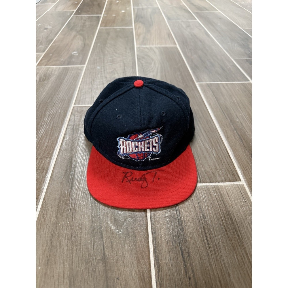 Vintage Logo 7 Houston Rockets NBA Rudy Tomjanovich Signed NWOT SnapBack Hat